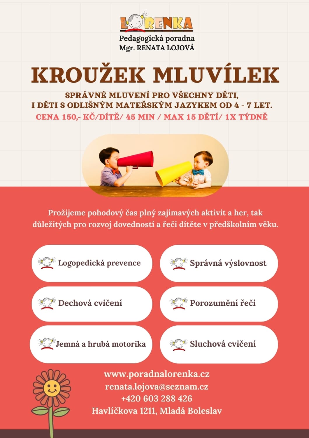 Kroužek Mluvílek pro MŠ